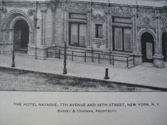 Hotel Navarre on 77th Avenue and 38th Street , New York, NY, 1901, Barney & Chapman