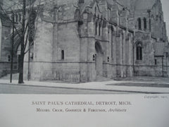 Saint Paul's Cathedral , Detroit, MI, 1911, Cram, Goodhue & Ferguson