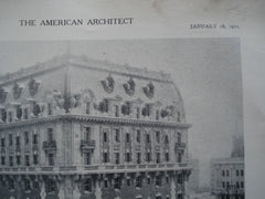 Hotel Rector on Broadway and Forty-Fourth Street , New York, NY, 1911, D.H. Burnham & Co.