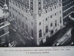 Hotel Rector on Broadway and Forty-Fourth Street , New York, NY, 1911, D.H. Burnham & Co.