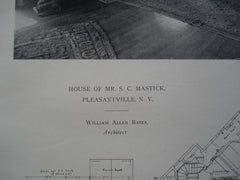 House of Mr. S.C. Mastick , Pleasantville, NY, 1911, William Allen Bates