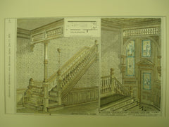Residence of J. Howard King, Albany, NY, 1879, Wm. M. Wollett