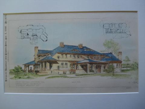 House for Chas. Sooysmith, Esq., Greens Farms, CT, 1892, W.W. Kent