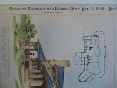 House for Chas. Sooysmith, Esq., Greens Farms, CT, 1892, W.W. Kent