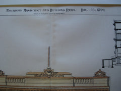 House for the American Society of Civil Engineers, a Competitive Design , New York, NY, 1899, W.B. Bigelow and F.E. Wallis