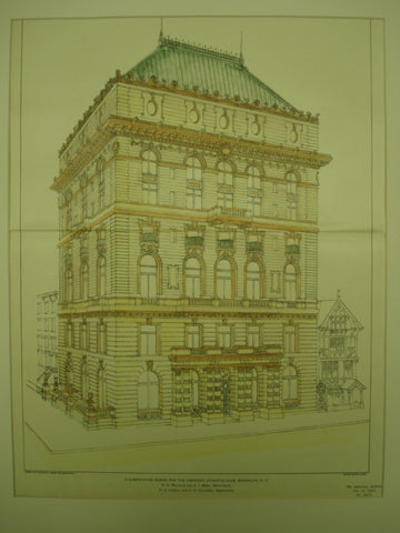 Crescent Athletic Building , Brooklyn, NY, 1903, D G Malcolm & C I Berg