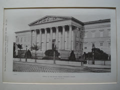 Portico of the National Museum , Buda-Pesth, Hungary, EUR, 1890, Herr Pollak