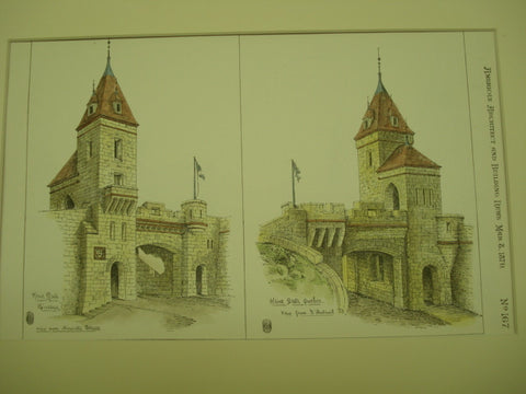 Design for Kent Gate, Quebec, CAN, 1879, unknown