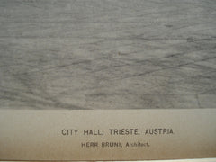 City Hall , Trieste, Austria, EUR, 1890, Herr Bruni