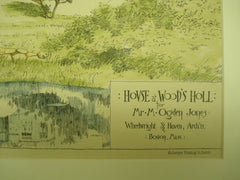 House for Mr. M. Ogden Jones , Wood's Holl, MA, 1889, Wheelright & Haven