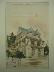 House and Studio for H. T. Schladermundt , Lawrence Park, NY, 1897, Walker & Morris