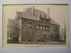 Club-House of the St. Louis Club on Twenty-Ninth Street , St. Louis, MO, 1896, Peabody, Stearns & Furber