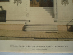 Entrance to the Johnston Emergency Hospital , Milwaukee, WI, 1896, Ferry & Clas