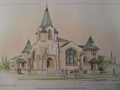 Methodist Episcopal Church and Chapel , Ridgewood, NJ, 1901, F.R. Comstock