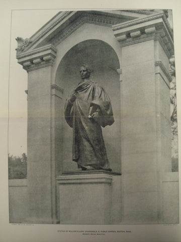 Statue of William Ellery Channing, D.D. in the Public Garden , Boston, MA, 1903, Herbert Adams, [Sculptor]