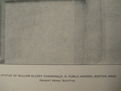 Statue of William Ellery Channing, D.D. in the Public Garden , Boston, MA, 1903, Herbert Adams, [Sculptor]