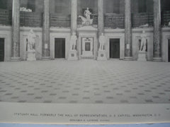 Statuary Hall, Formerly the Hall of Representatives in the U.S. Capitol, Washington, DC, 1896, Benjamin H. Latrobe