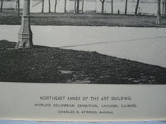 Northeast Annex of the Art Building for the World's Columbian Exhibition , Chicago, IL, 1894, Charles B. Atwood