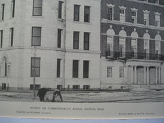 Houses on Commonwealth Avenue , Boston, MA, 1894, Peabody and Stearns & McKim, Mead and White