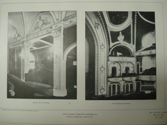 Detail of the Foyer and the Proscenium Boxes in the Illinois Theatre , Chicago, IL, 1901, Wilson & Marshall