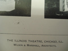 Detail of the Foyer and the Proscenium Boxes in the Illinois Theatre , Chicago, IL, 1901, Wilson & Marshall