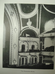Detail of the Foyer and the Proscenium Boxes in the Illinois Theatre , Chicago, IL, 1901, Wilson & Marshall