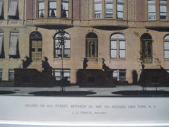Houses on 86th Street, between 9th and 10th Avenues , New York, NY, 1890, J.G. Prague