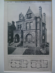 Residence for A.F. Rosenheim, Esq. , St. Louis, MO, 1890, A.F. Rosenheim