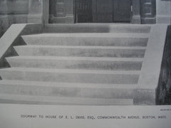 Doorway to the House of E.L. Davis, Esq. on Commonwealth Avenue , Boston, MA, 1890, Unknown