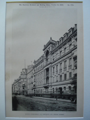 Bathing Establishment, 14-15 Kurfursten Str., Dresden, Germany, EUR, 1890, Unknown