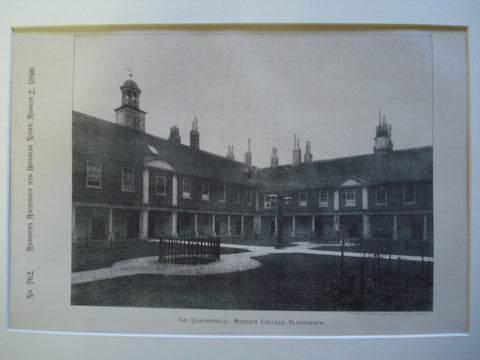 Quadrangle of Morden College , Blackheath, England, UK, 1890, Unknown