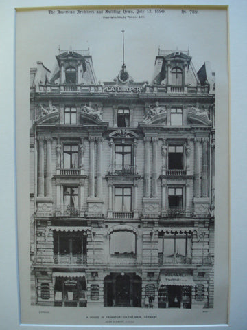 House in Frankfort-on-the-Main , Frankfort, Germany, EUR, 1890, Herr Schmidt