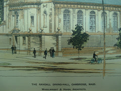 Randall Dining-Hall , Cambridge, MA, 1898, Wheelwright & Haven