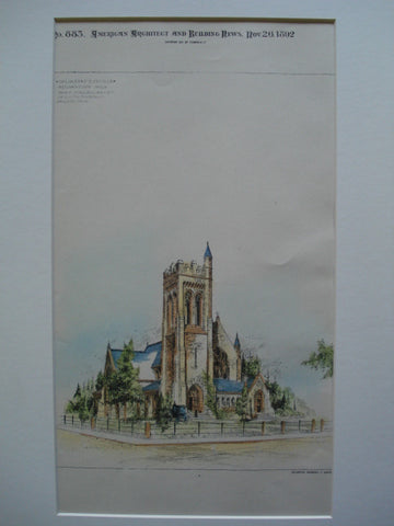 Calvary P.E. Church , Germantown, PA, 1892, Isaac Pursell