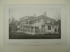 South Front of the House of Norton Wigglesworth, Esq. , Milton, MA, 1906, George H. Ingraham