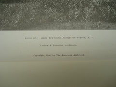 House of J. Allen Townsend , Ardsiey-on-Hudson, NY, 1906, Ludlow & Valentine