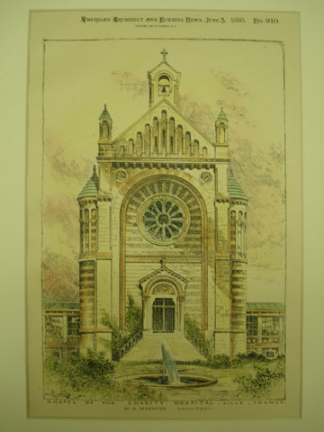 Chapel of the Charity Hospital , Lille, France, EUR, 1893, M. A. Mourcou