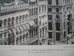 Postal Telegraph-Cable Company's Building on Broadway , New York, NY, 1896, Geo. Edw. Harding & Gooch