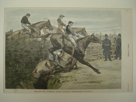 Liverpool Grand National Steeplechase , England, UK, 1890, n/a