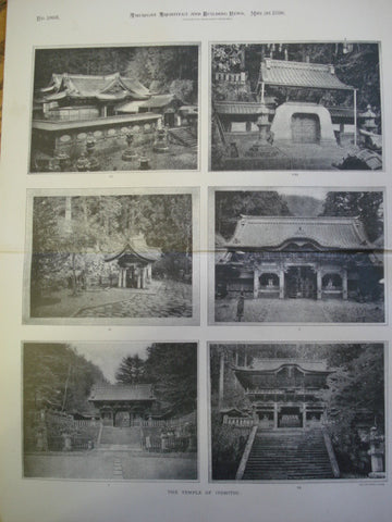 Temple of Iyemitsu , Nikko, Japan, ASIA, 1896, Unknown