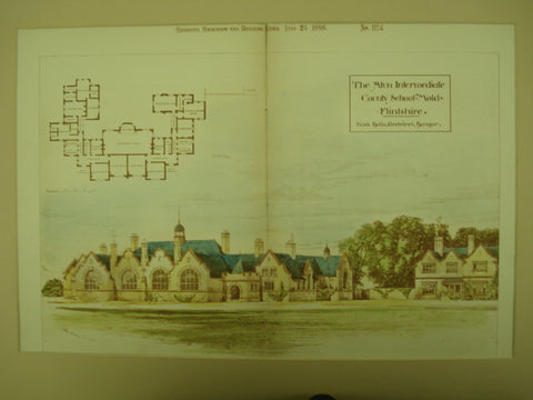 Alun Intermediate County School , Flintshire, UK, 1898, Frank Bellis