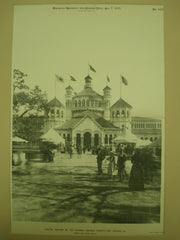 Central Pavilion of the Fisheries Building at the World's Fair , Chicago, IL, 1893, Henry Ives Cobb