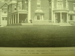 House of Professor Elihu Thompson , Swampscott, MA, 1891, James T. Kelley