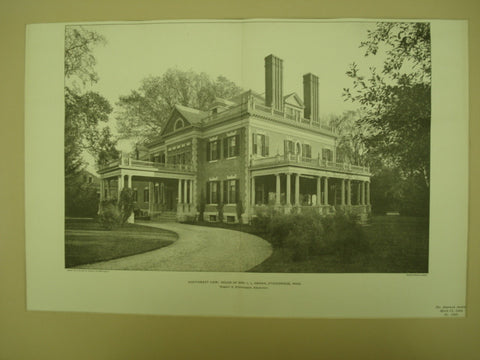 House of Mrs. L. L. Swann , Stockbridge, MA, 1902, Robert S. Stephenson
