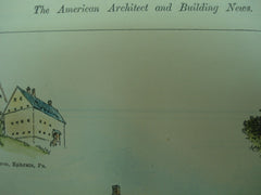 Old Colonial Buildings , Ephrata, Long Island, Williamsburg, Newport, Charleston, Greenbush, Andover, 1900, unknown