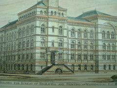 Bureau of Engraving and Printing , Washington , DC, 1878, Jas. G. Hill