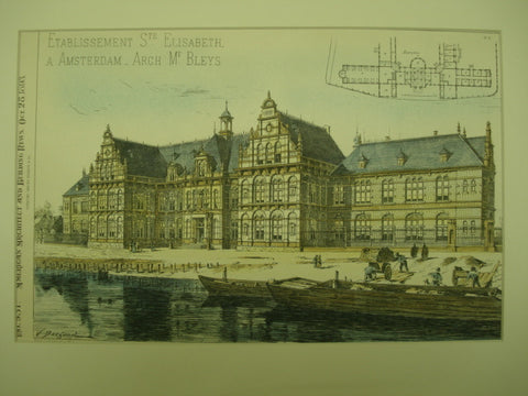 St. Elizabeth Asylum, Amsterdam, Netherlands, EUR, 1893, Adrianus Bleijs