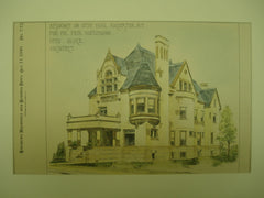 Residence for Mr. Frederick Goetzmann in Hyde Park, Rochester, NY, 1890, Otto Block