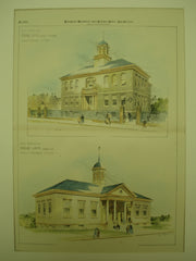 Primary School on Eustis St. and the Primary School on Morton St., Boston, MA, 1894, Edmund M. Wheelwright