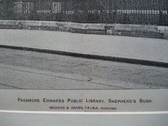 Passmore Edwards Public Library , Shepherd's Bush, England, UK, 1898, Maurice B. Adams